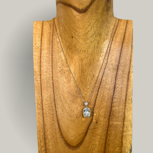 Jacqueline Kent - Simple Diamond Pendant Necklace
