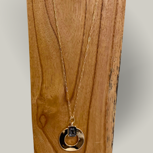 Merx - Gold Necklace With Stone