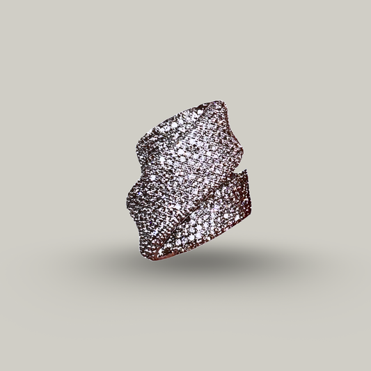 Evershine - Large Zig-Zag Style Ring