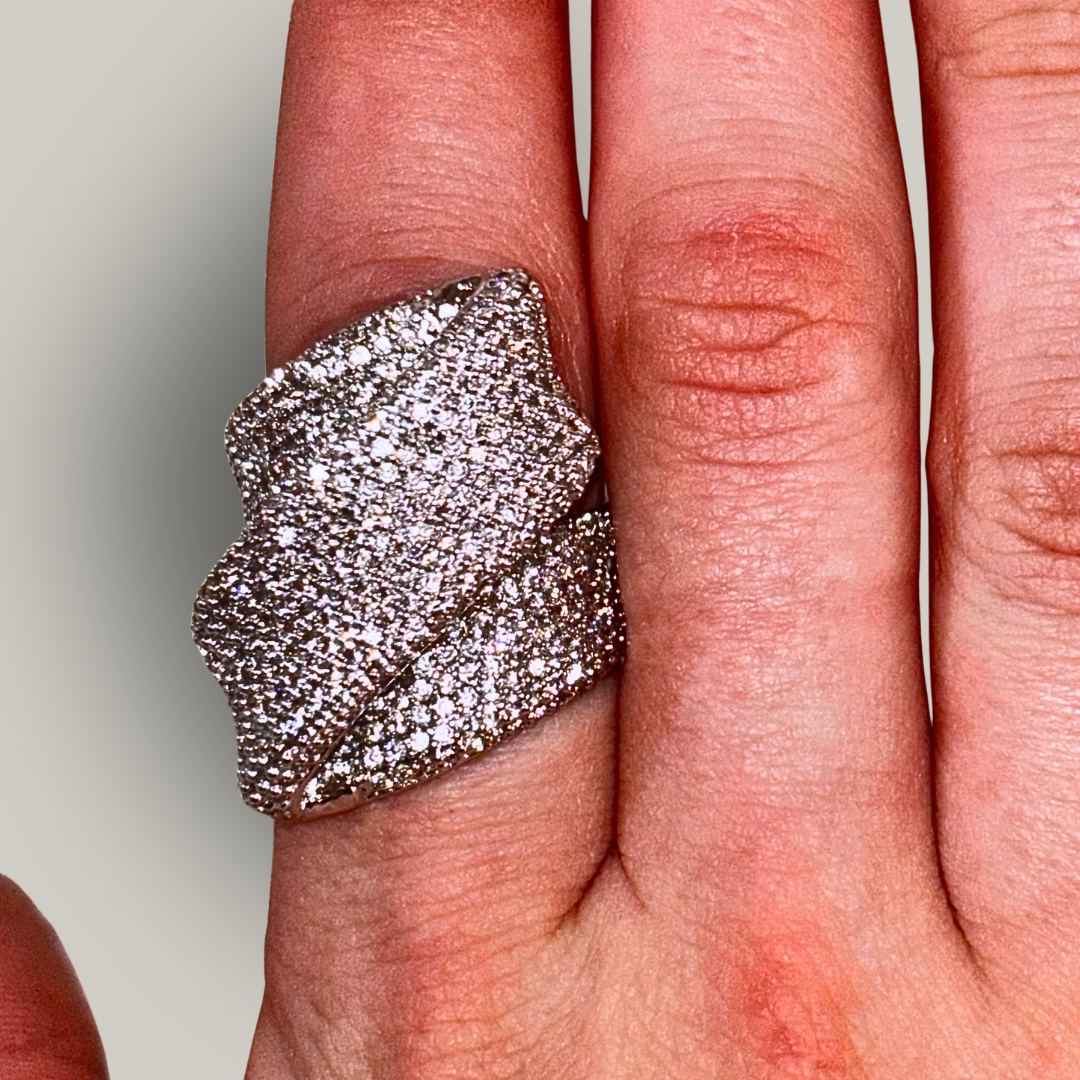 Evershine - Large Zig-Zag Style Ring