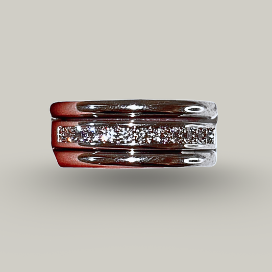 Evershine - Studded Diamond Banded Ring