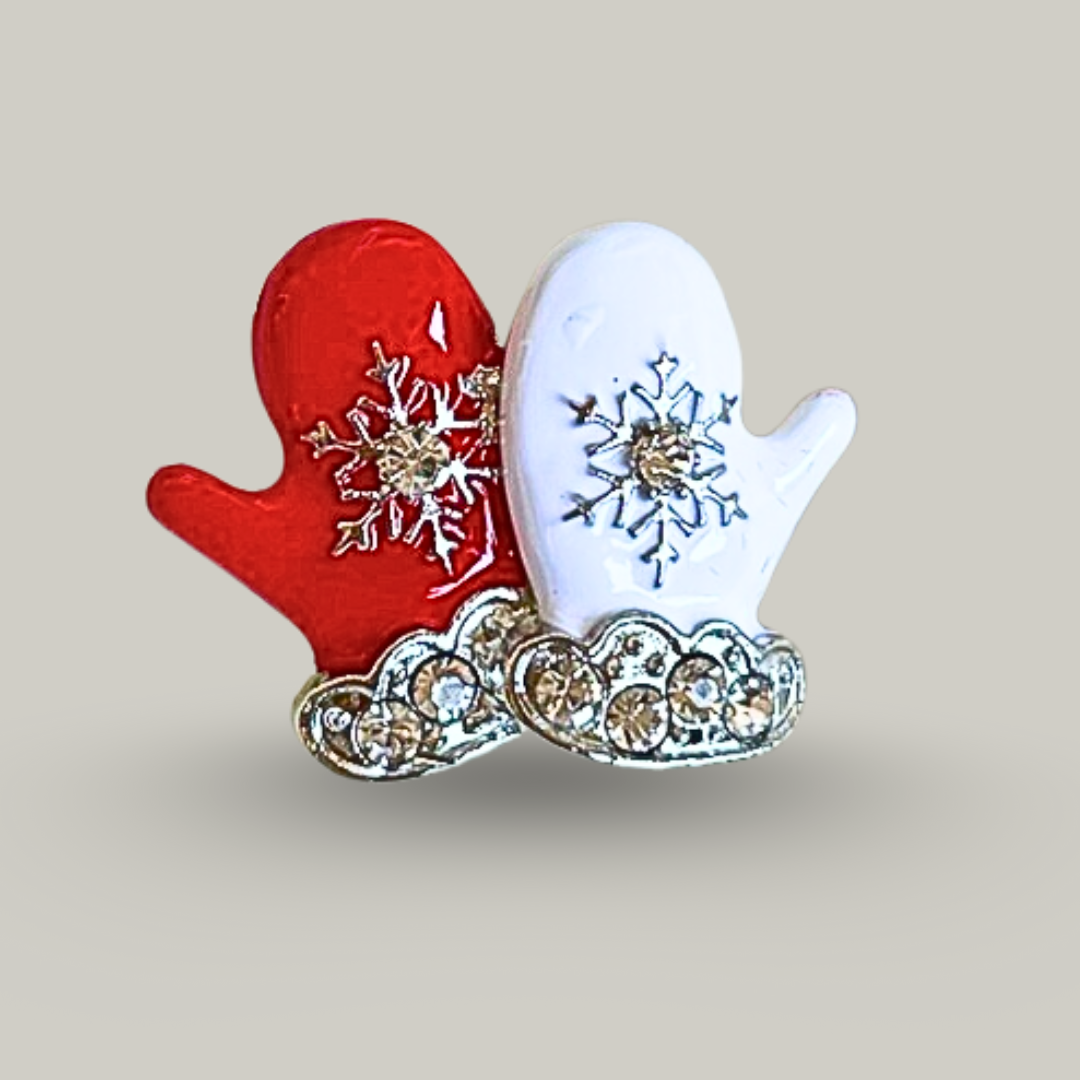 Jacqueline Kent - Christmas Mittens Brooch
