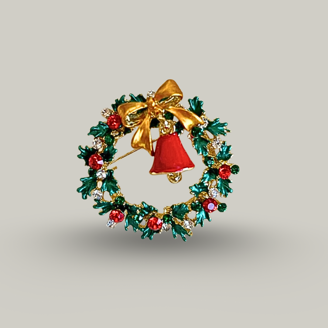 Jacqueline Kent - Christmas Wreath Brooch