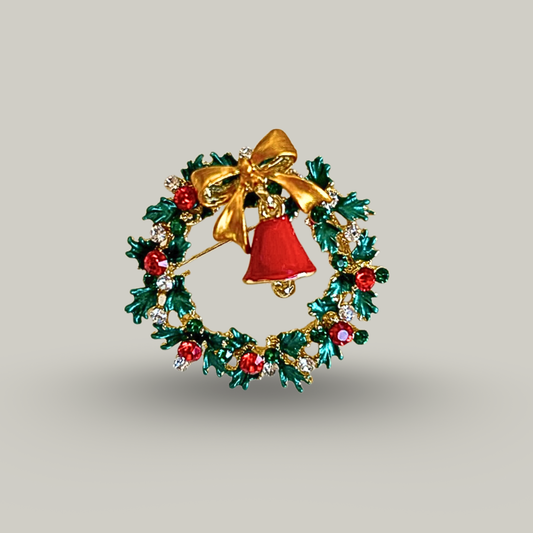 Jacqueline Kent - Christmas Wreath Brooch