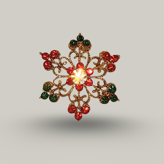 Evershine - Diamond Dainty Snowflake Brooch