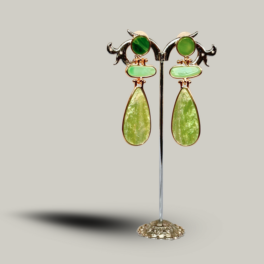 Fashion Jewelry - Multi-Shaped Dangly Earrings