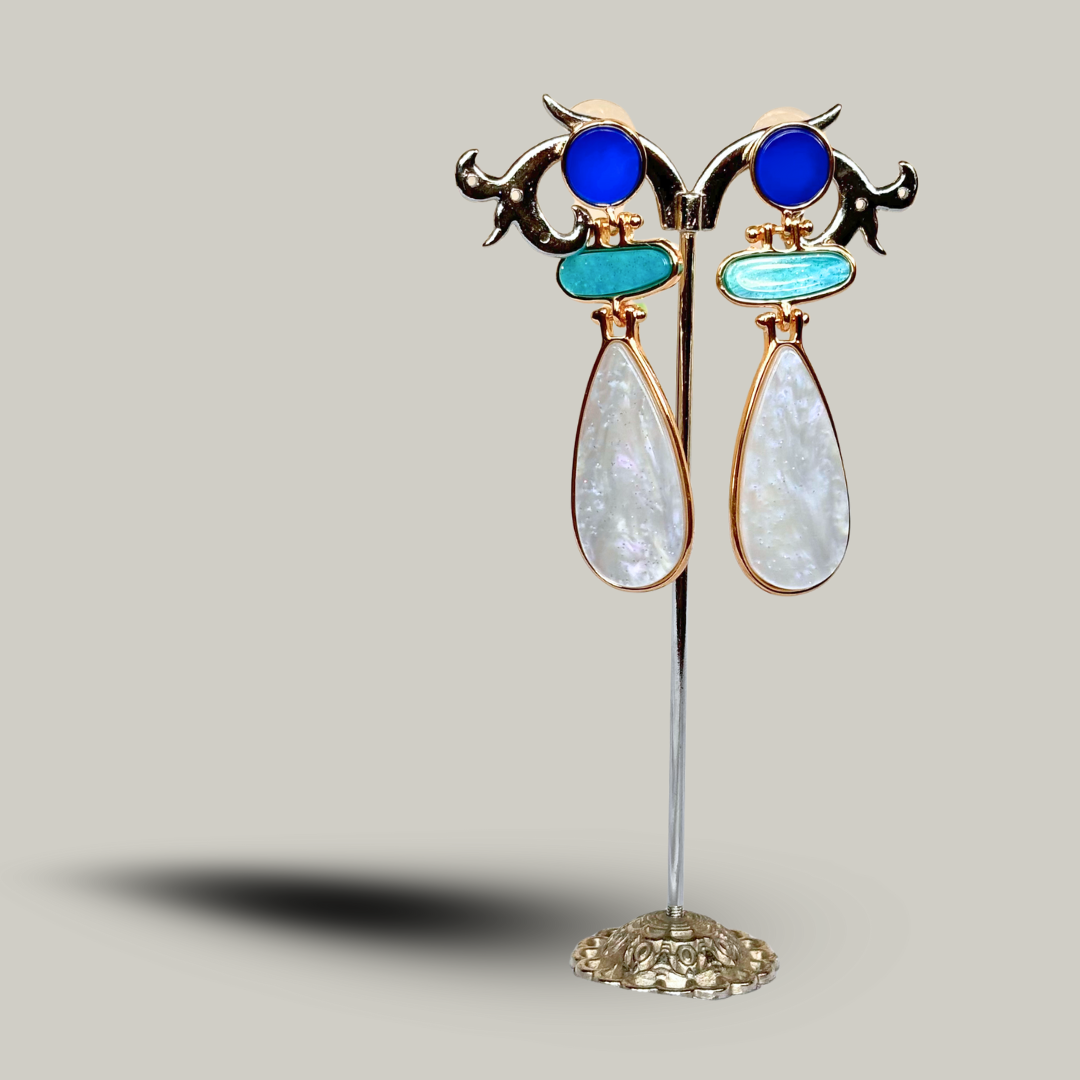 Fashion Jewelry - Multi-Shaped Dangly Earrings