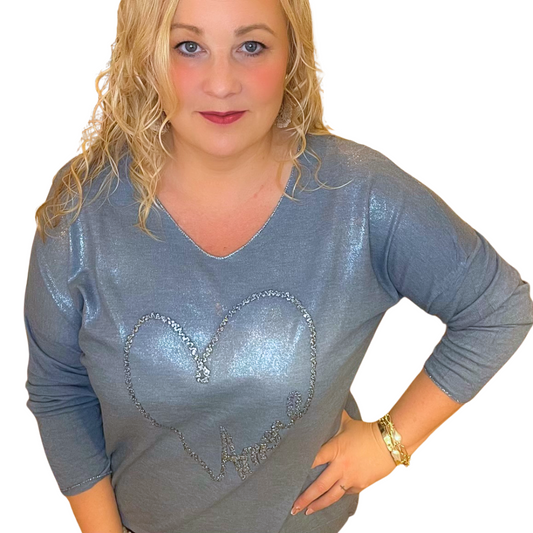 Ambra - Heart Signature Pullover Top