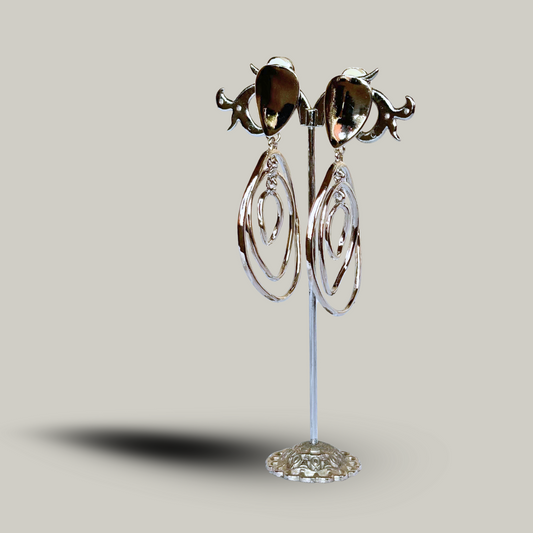 Fashion Jewelry - Mulit-Oval Clip-On Earrings
