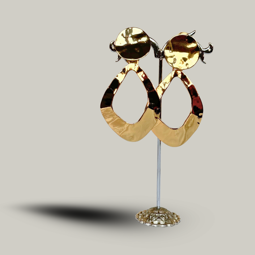 Fashion Jewelry - Rain Drop Clip-On Earrings