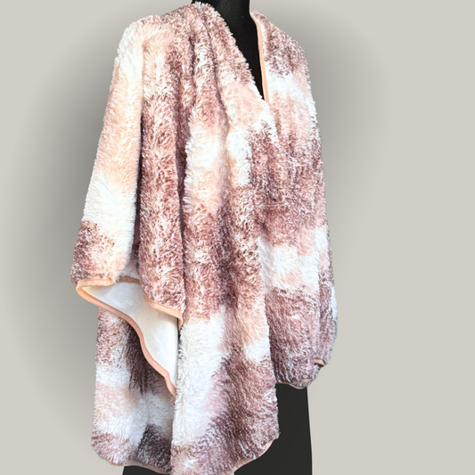Memories - Faux Fur Wrap Cardigan