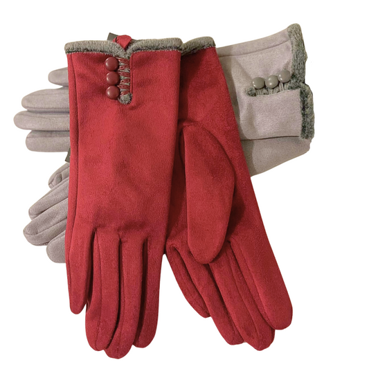 Auclair - Pull on Gloves With Buttons