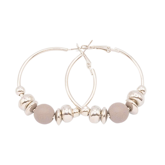 Audreys - Hoop Earrings with Beads