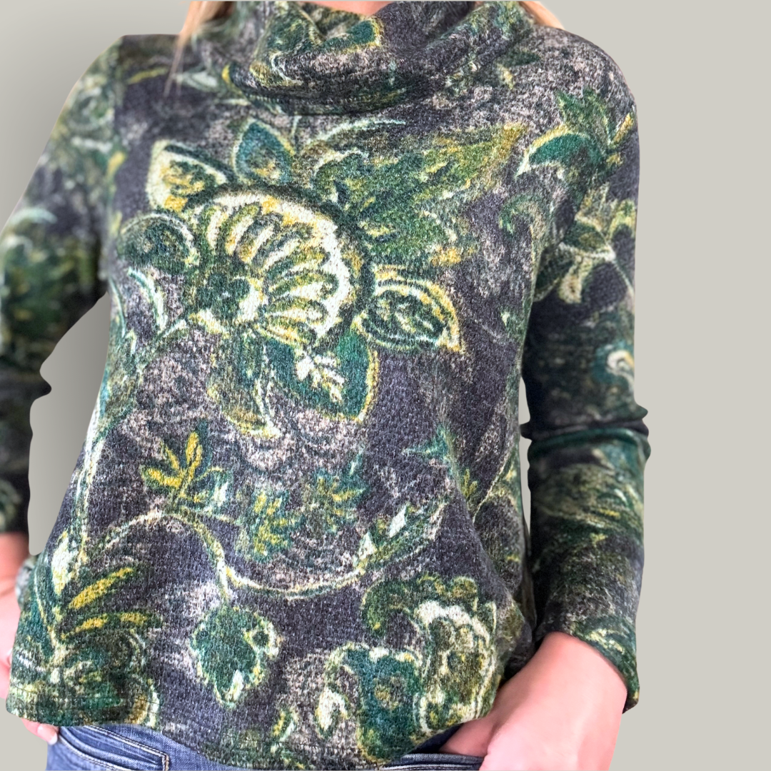 Habitat - Autumn Paisley Easy Cowl Neck Sweater