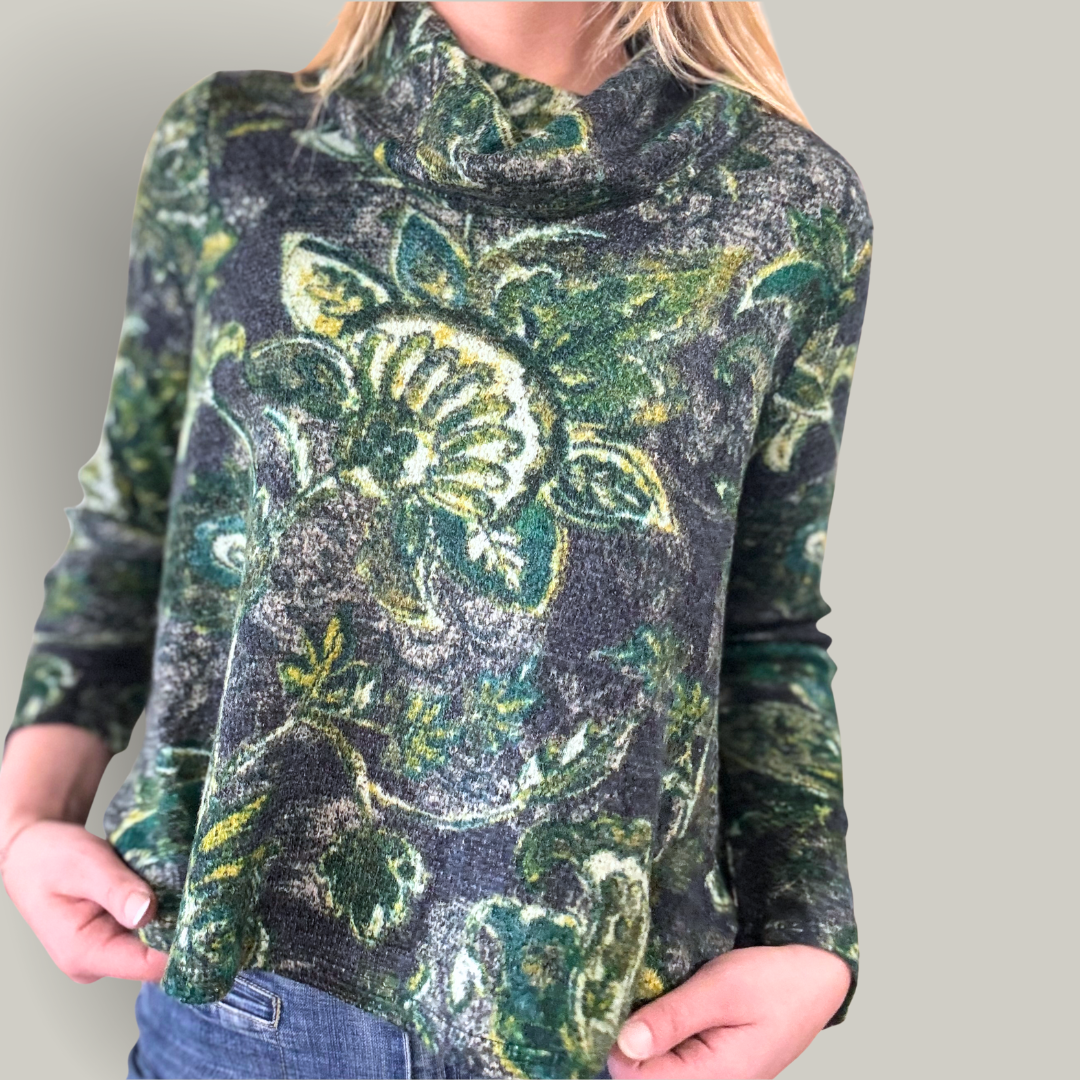 Habitat - Autumn Paisley Easy Cowl Neck Sweater