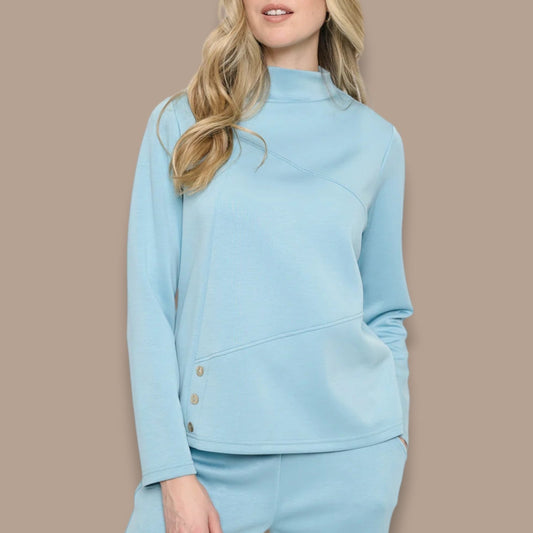 Picadilly - Funnel Neck Multi Seam Top