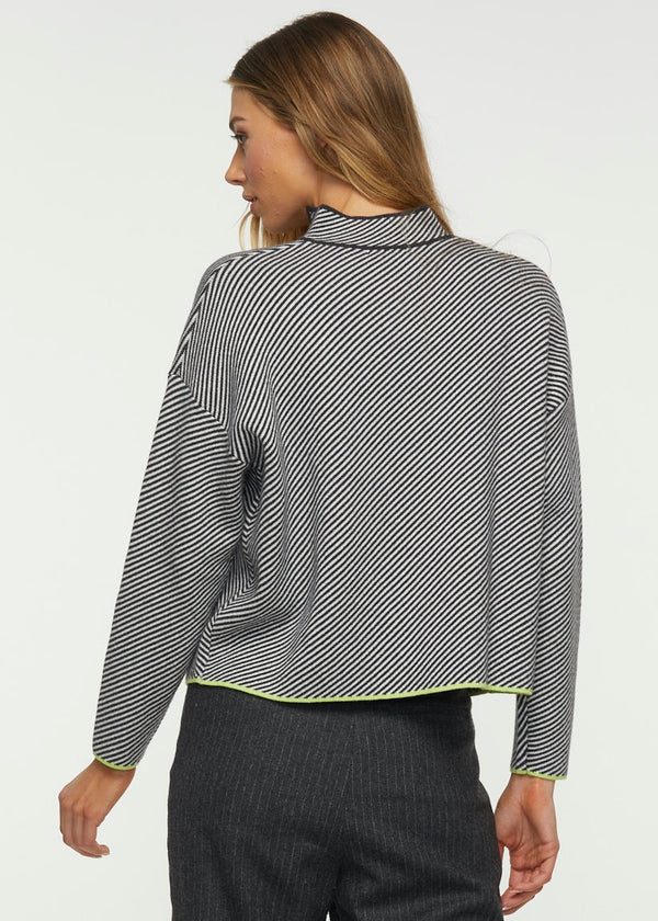 Zaket Plover - Striped Sweater With Slit