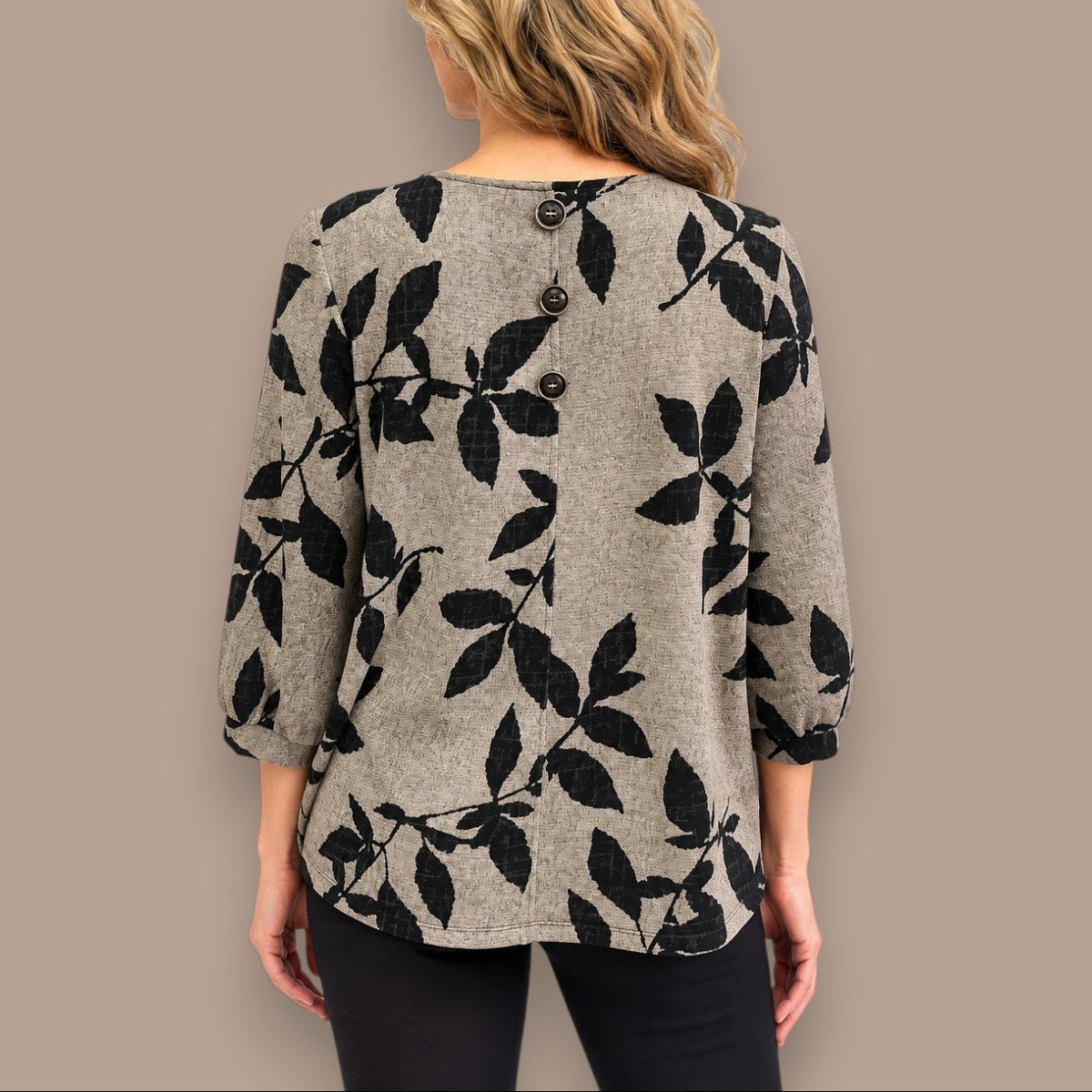 Soft Works - Botanical Print Puff Sleeve Top