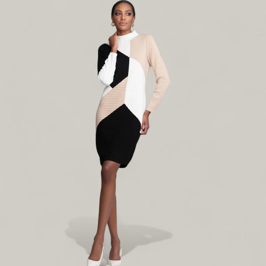Alison Sheri - Colour Block Knit Dress