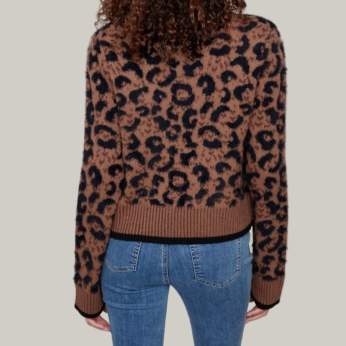 Charlie B - Bow Tie Jacquard Knit Cardigan