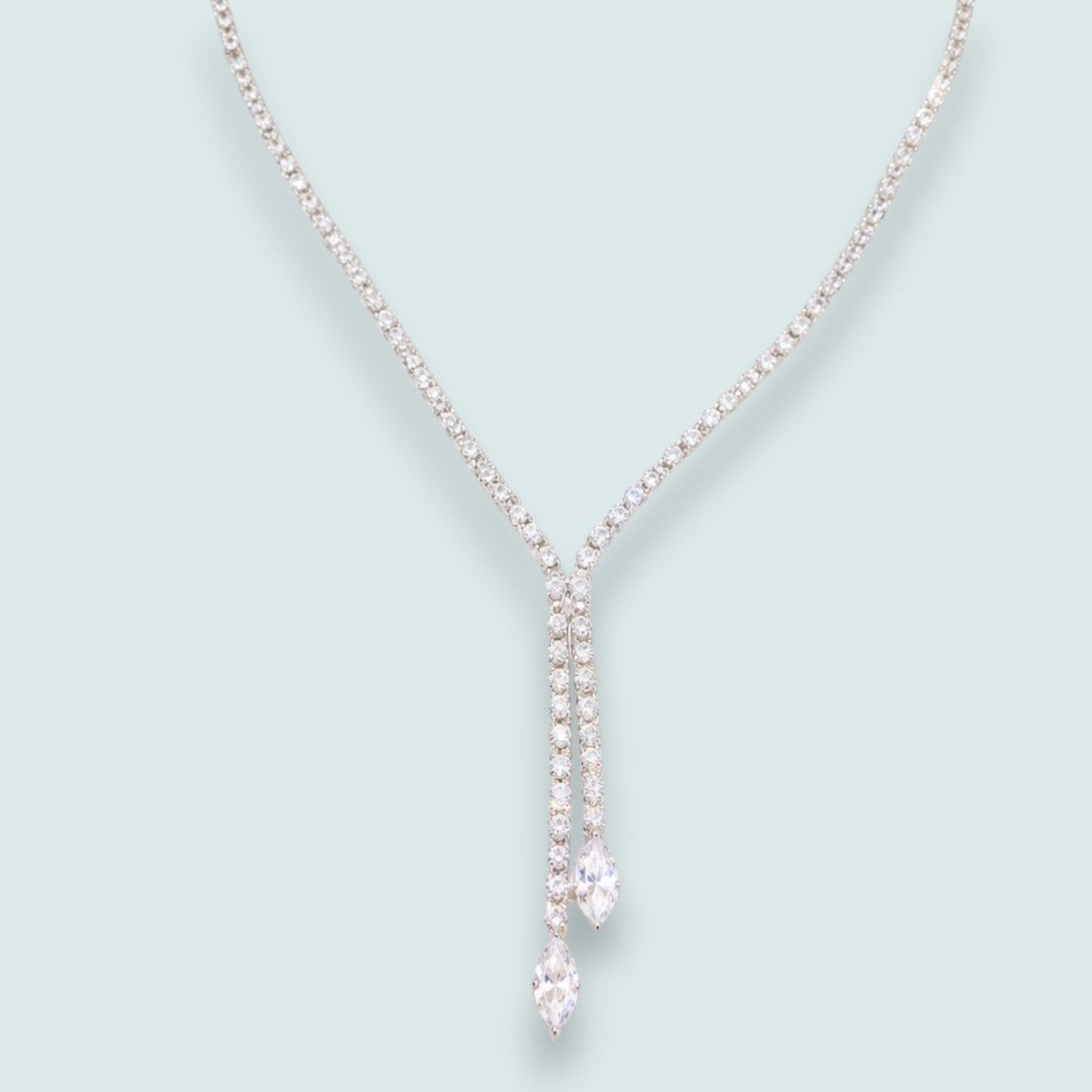 Audrey's - Crystal Cascade Elegance Necklace