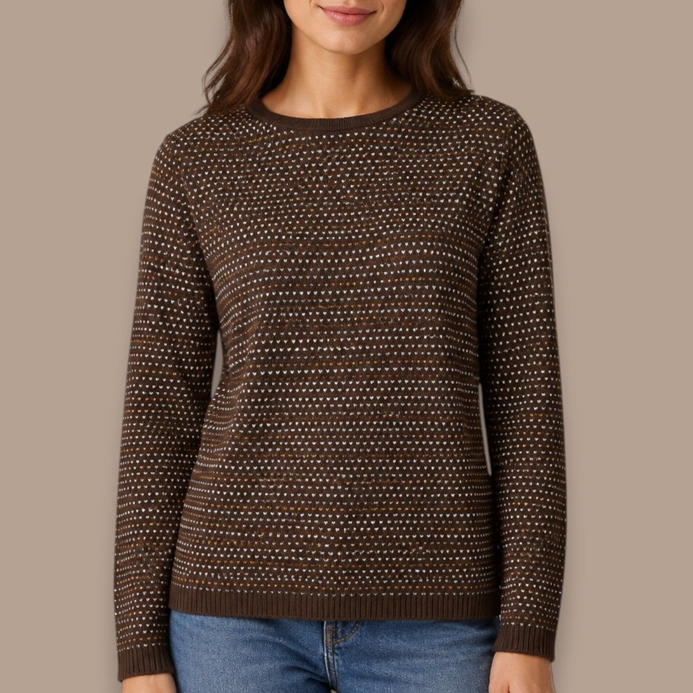 Skovhuus - Mini V-Pattern Knit Sweater