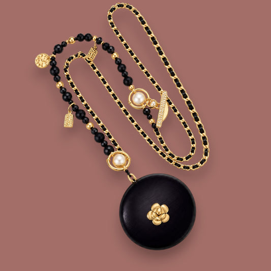 Audrey's - Black & Gold Statement Phone Chain
