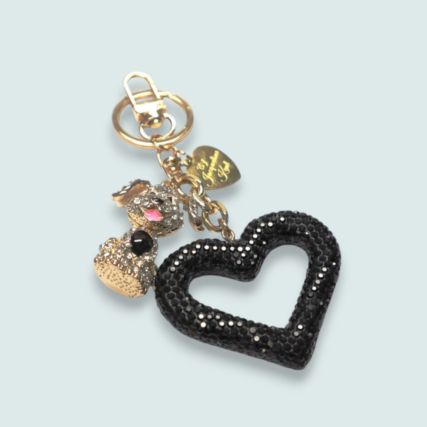 Jacqueline Kent - Puppy Love Crystal Purse Charm