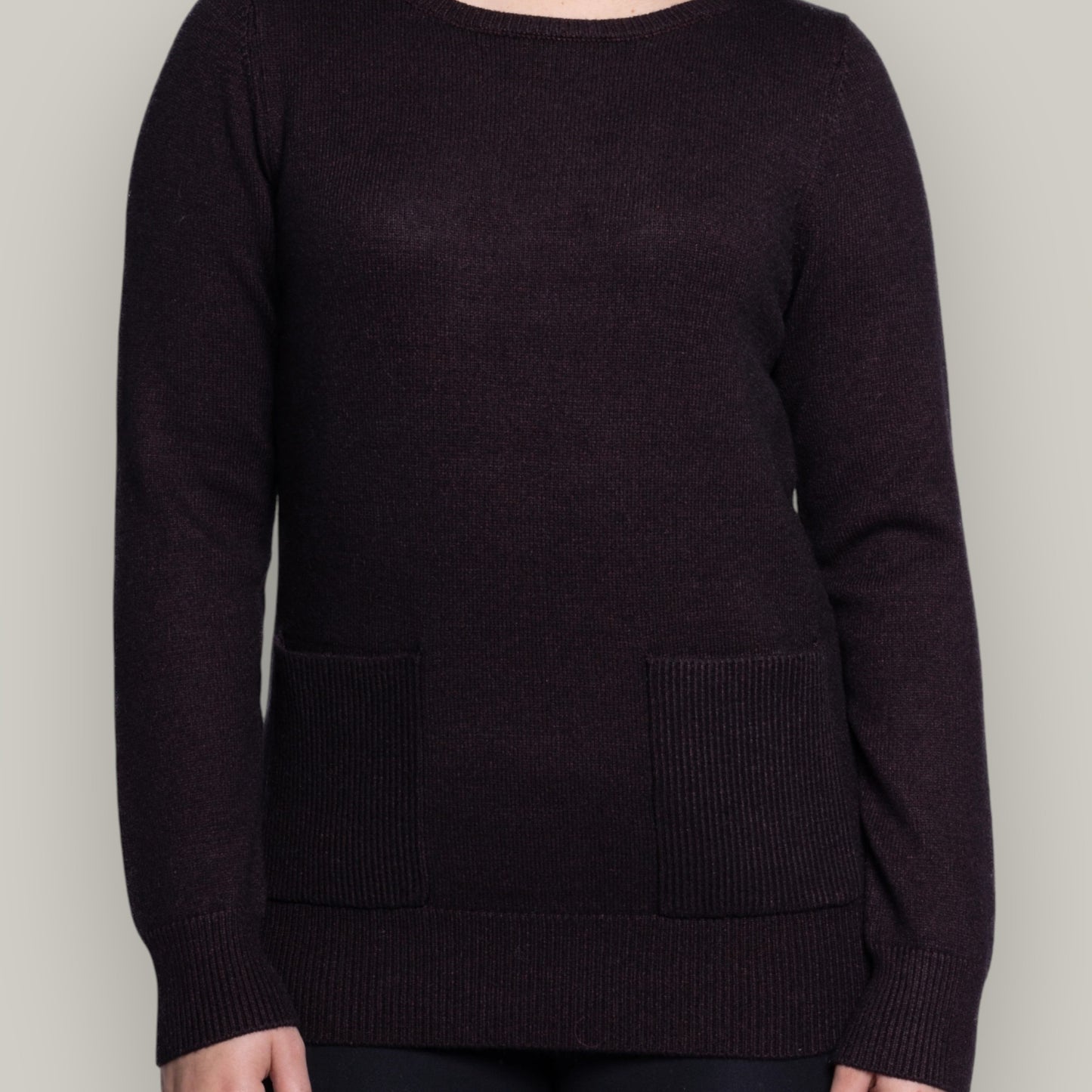 Carreli - Cozy Patch Pocket Knit Sweater