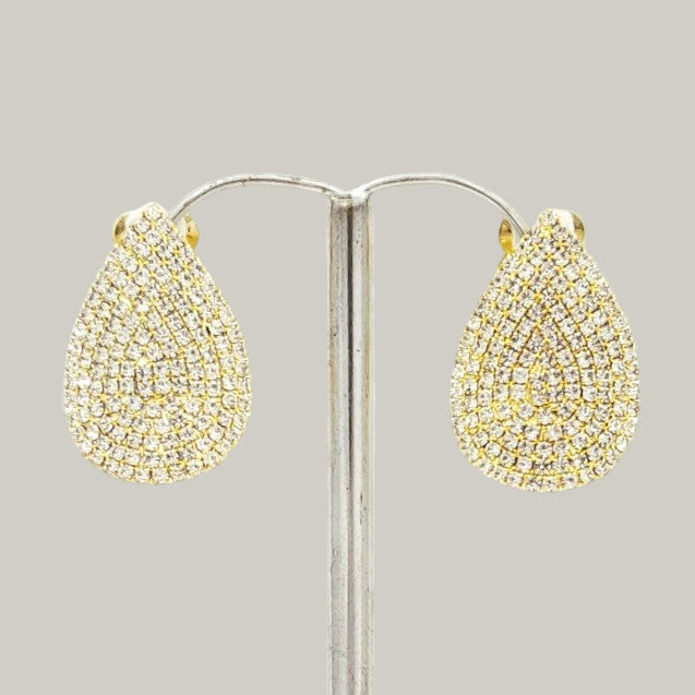 Evershine - Sparkle Petal Clip-On Earrings
