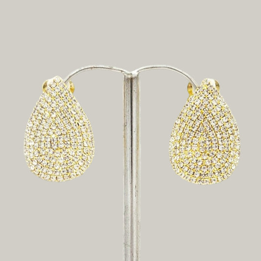 Evershine - Sparkle Petal Clip-On Earrings