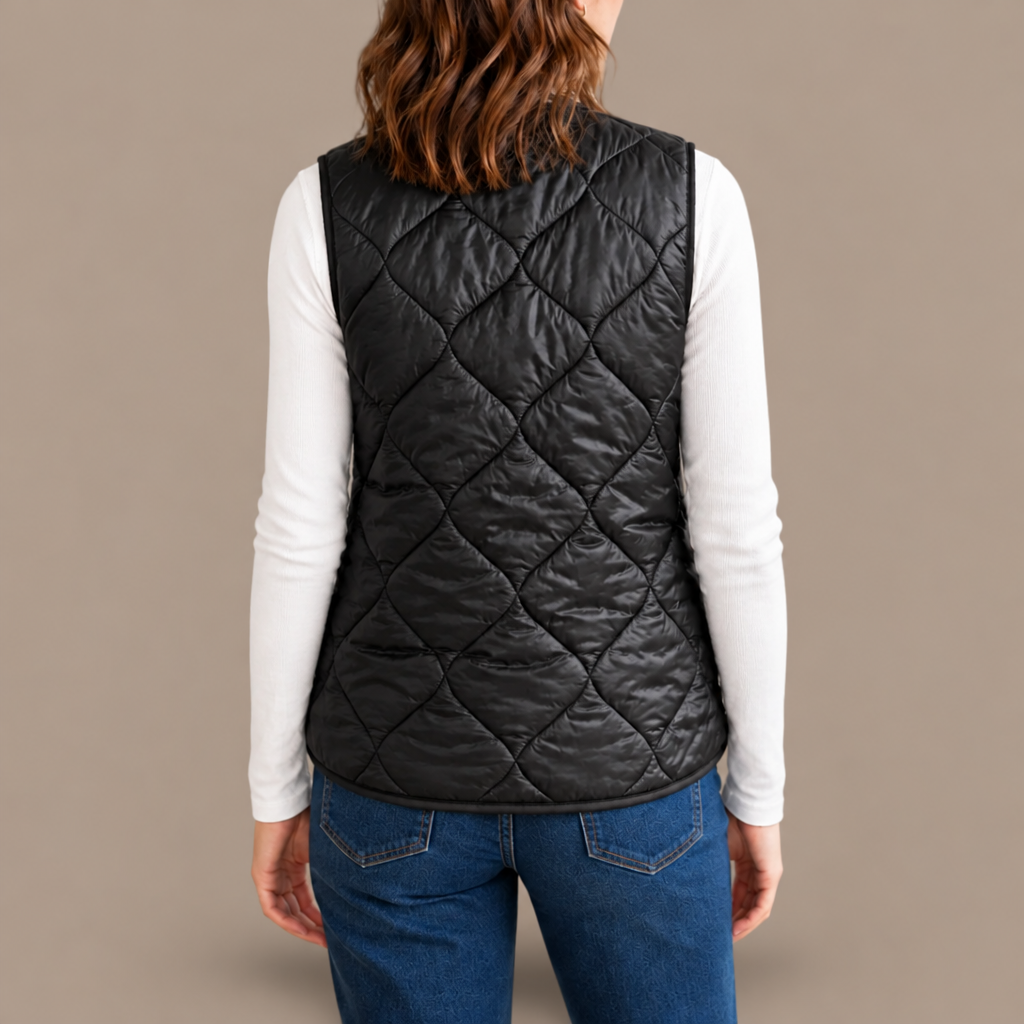 Pure - Quilted Zip-Up Puffer Vest