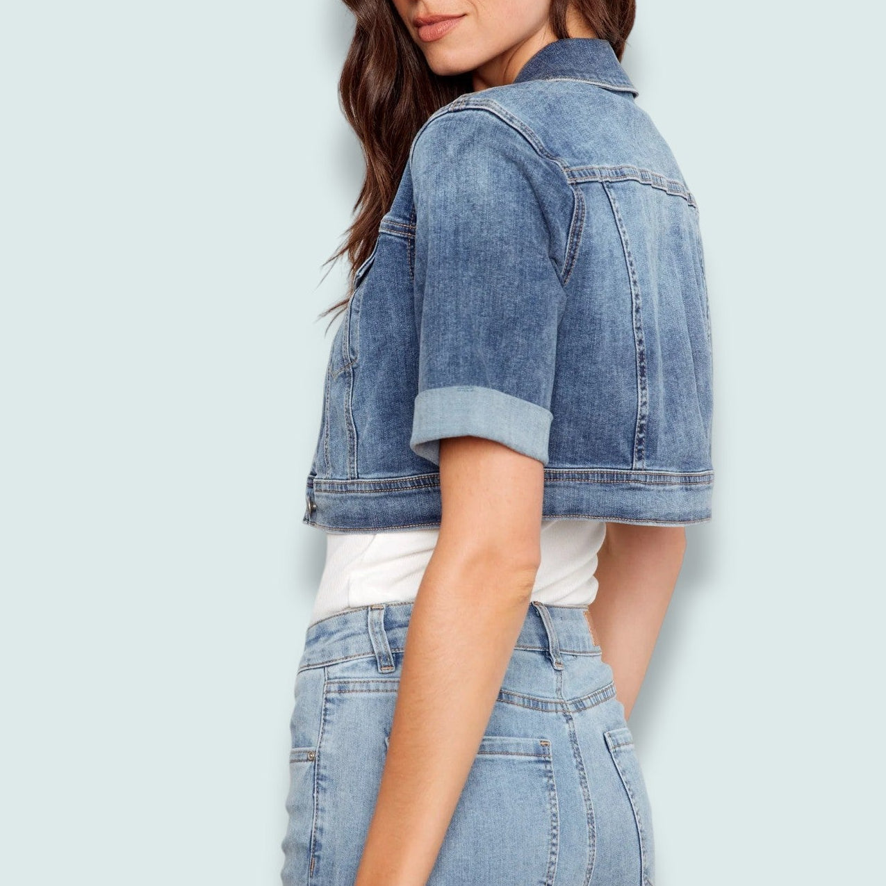 Charlie B - Cropped Denim Jacket