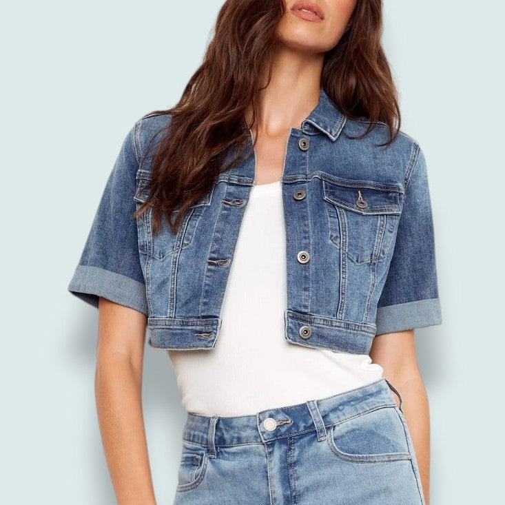 Charlie B - Cropped Denim Jacket