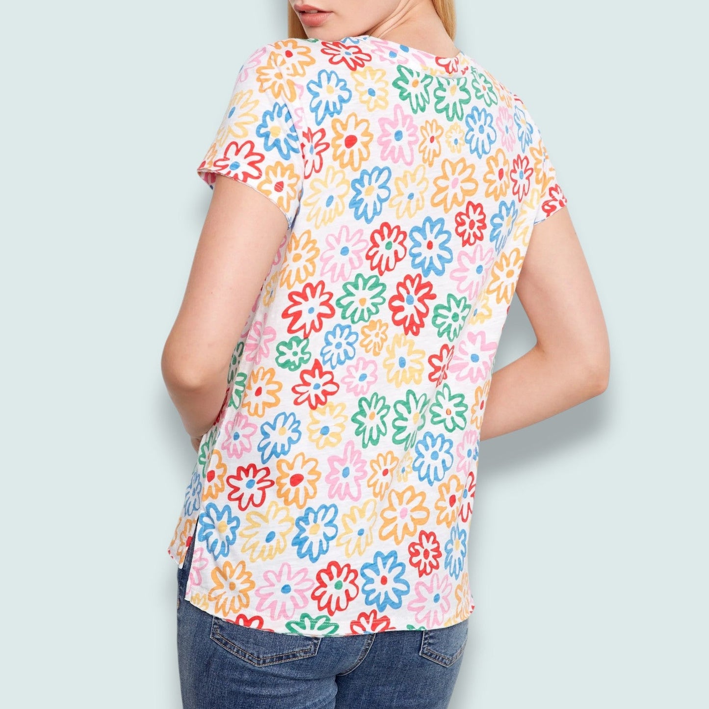 Charlie B - Printed Flower T-Shirt