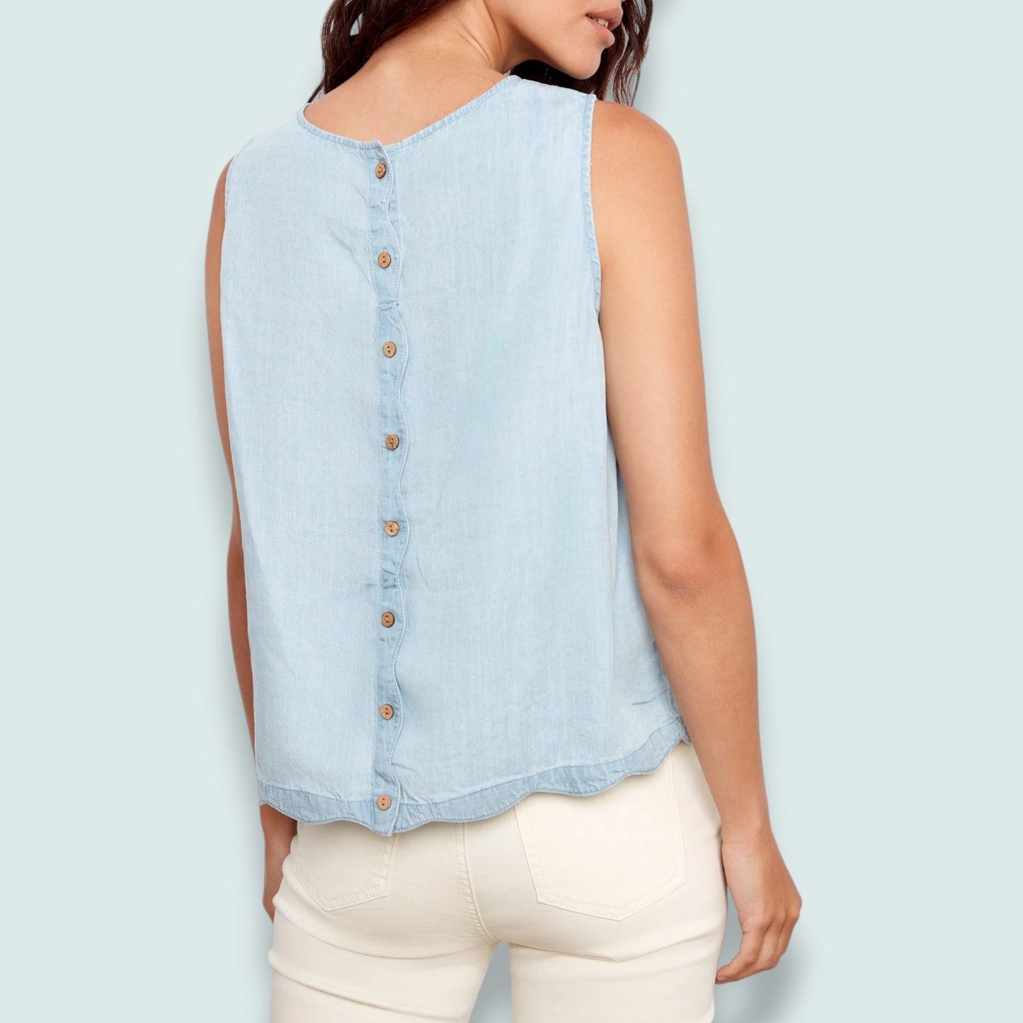 Charlie B - Sleeveless Button-Back Top