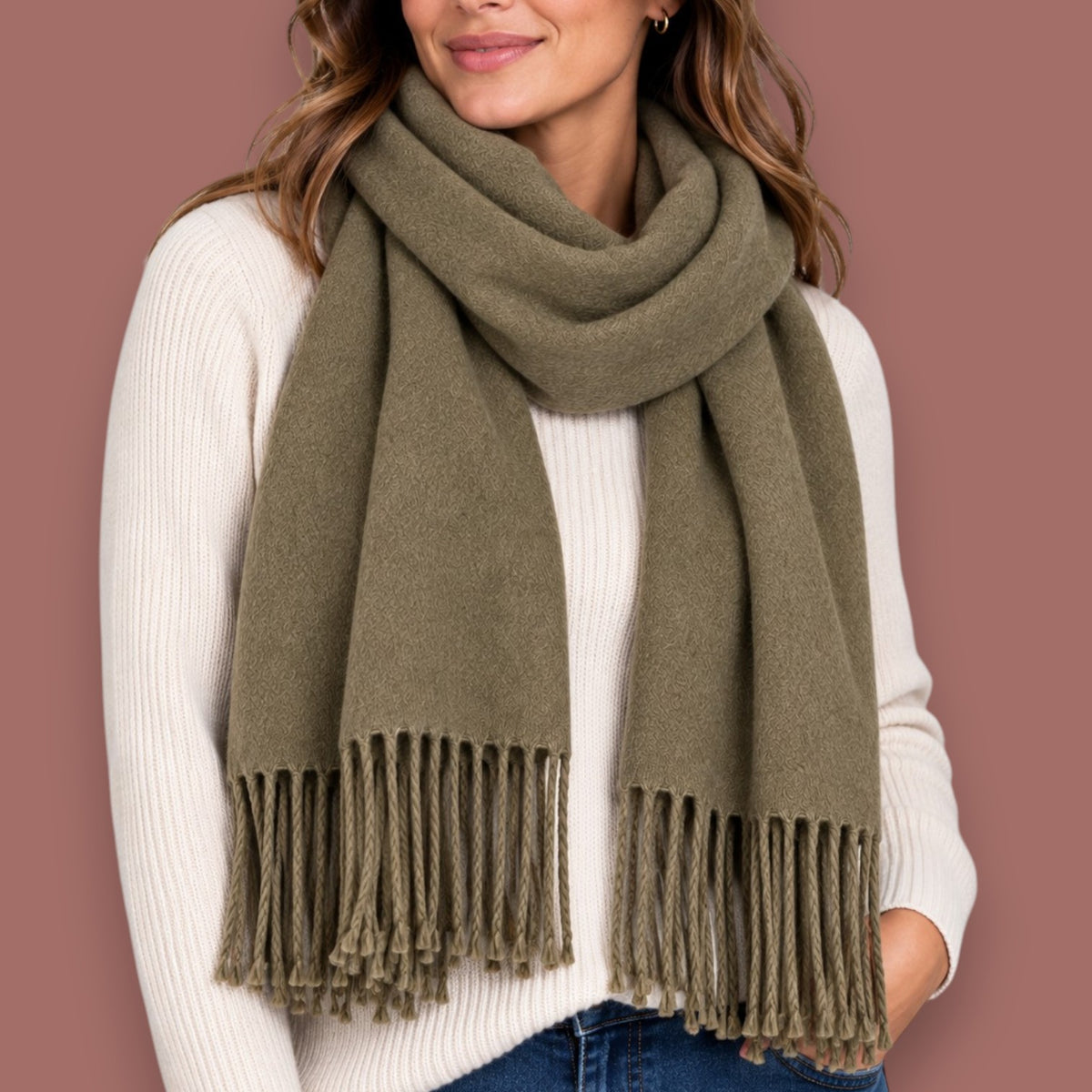 Audrey's - Soft & Cozy Fringe Scarf