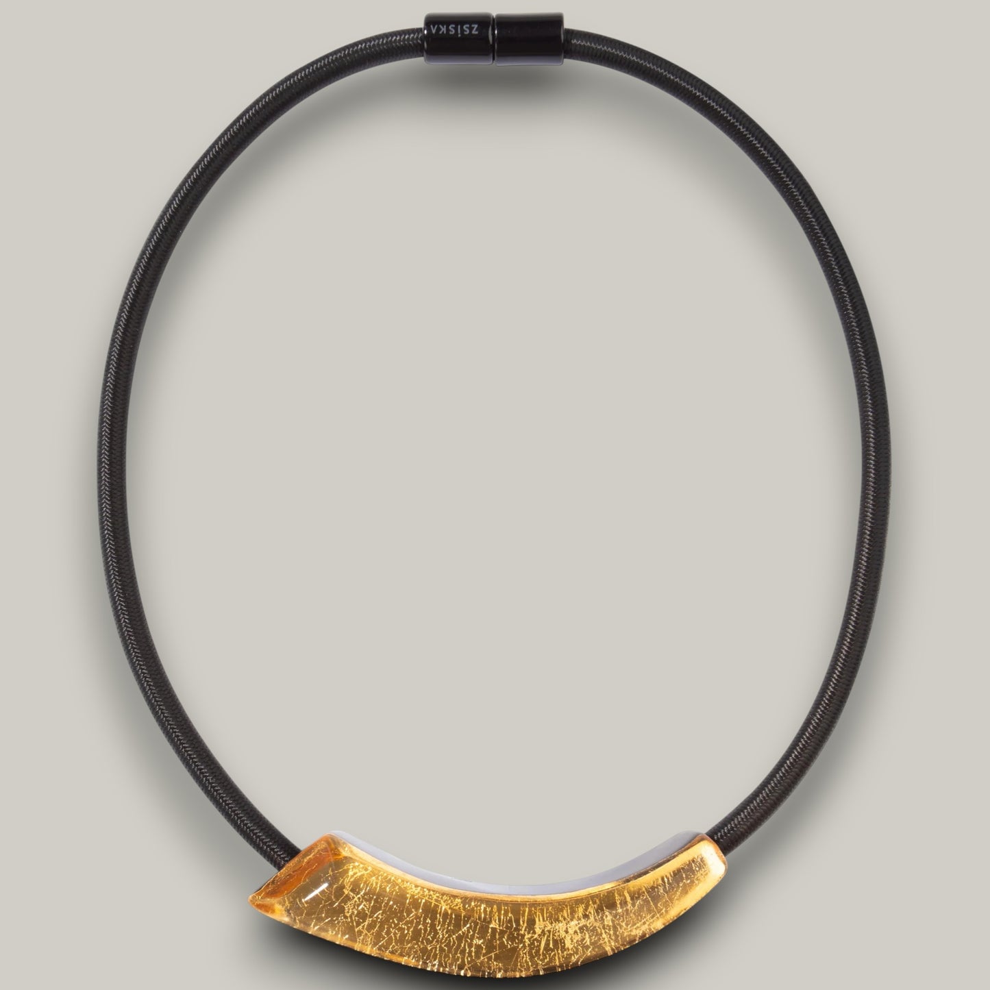 Zsiska - Sculpted Curve Accent Necklace