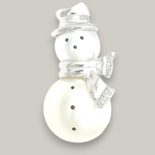 Evershine - Pearl Snowman Brooch