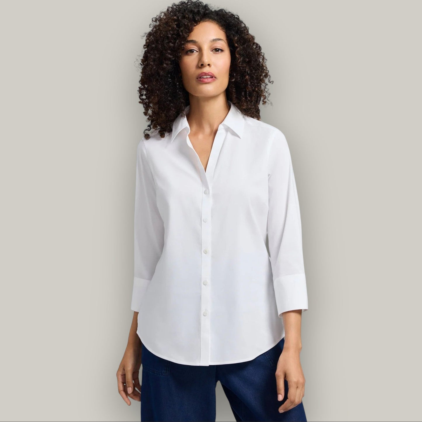 Foxcroft - Mary No Iron Stretch 3/4 Sleeve Blouse