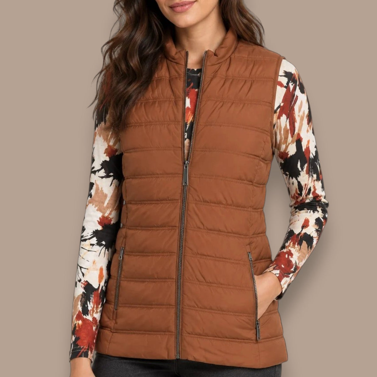 Moffi - Lightweight Quilted Zip-Front Vest