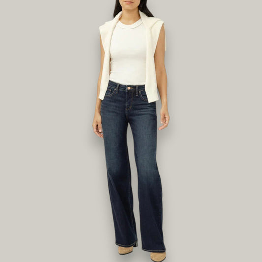 Silver Jeans - Suki Mid Rise Wide Leg Jeans