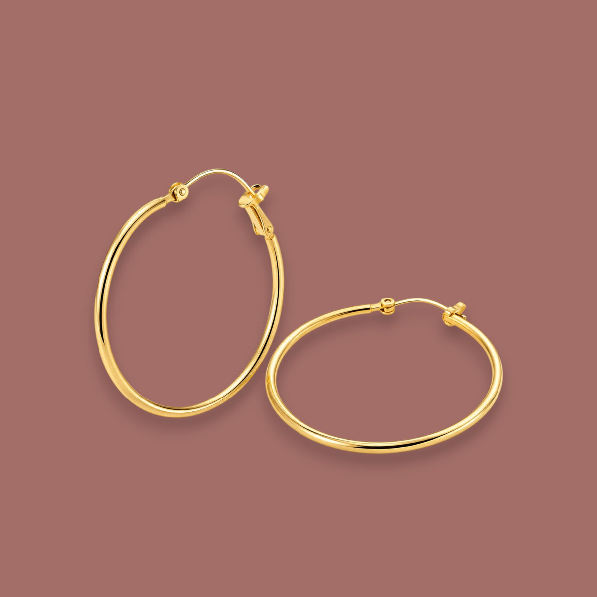 Audrey's - Sleek & Simple Hoops