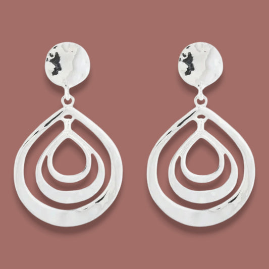 Merx - Layered Teardrop Dangle Earrings