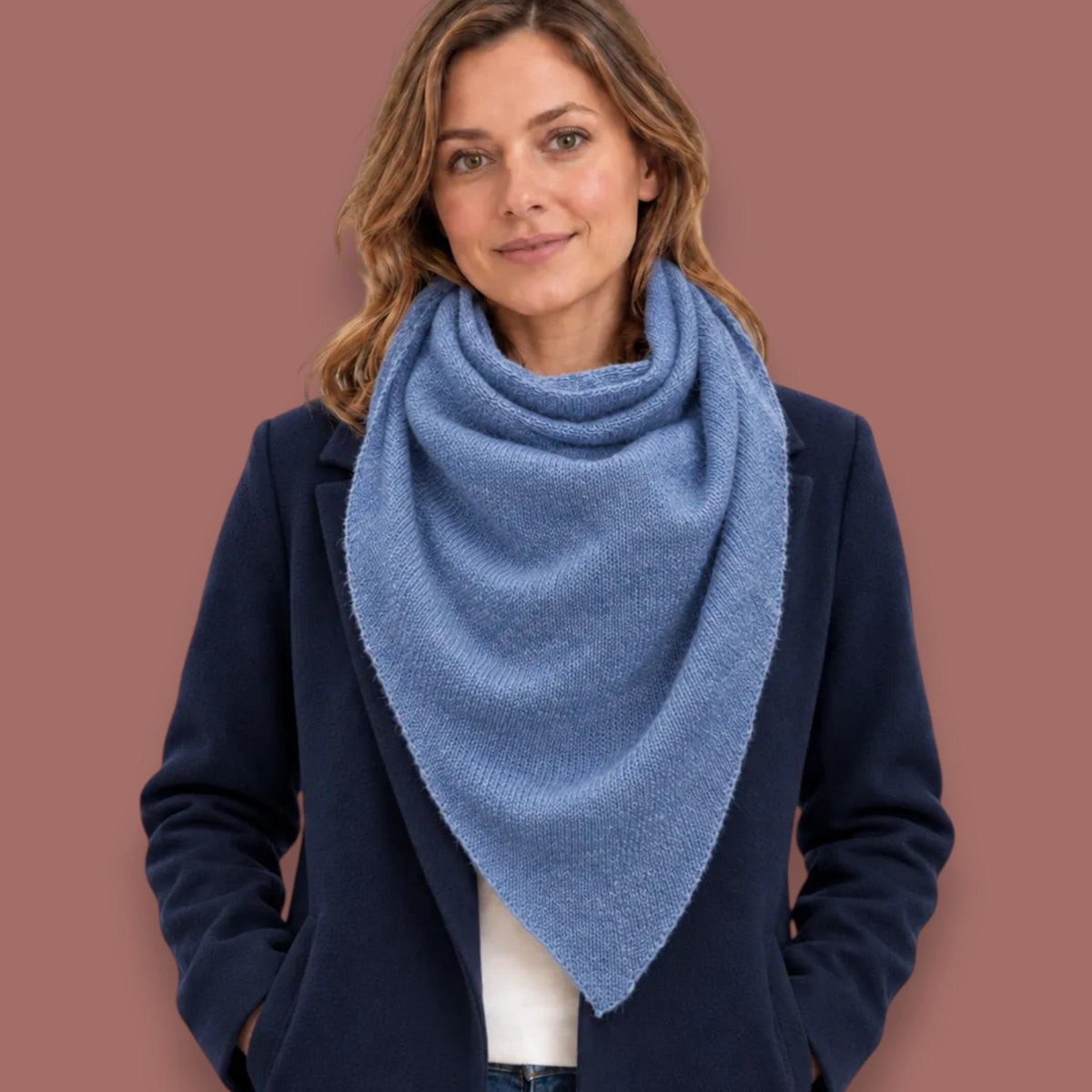 Audrey's - Fine Knit Triangle Scarf