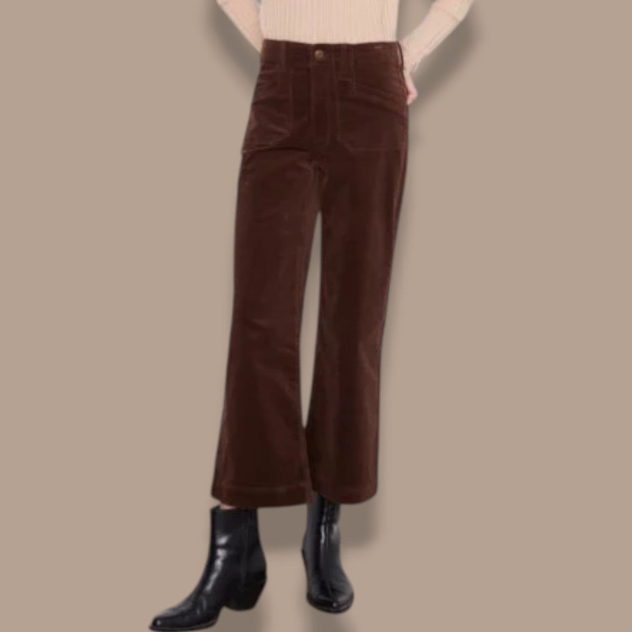 Charlie B - Corduroy Pants With Patch Pockets