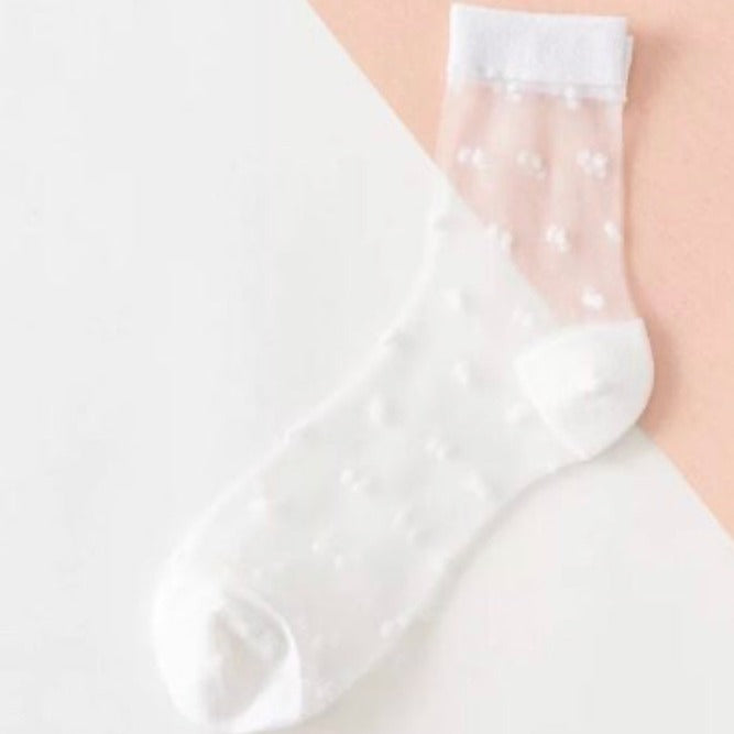 Unified - Sheer Polka Dot Sock