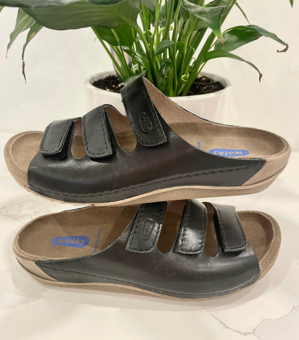 Wolky - Slip On Sandal With Three Straps