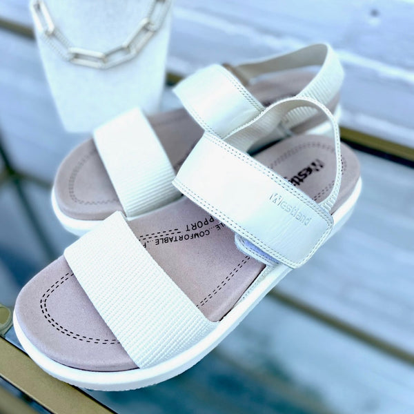 Westland - Open Toe Sandal With Velcro Strap