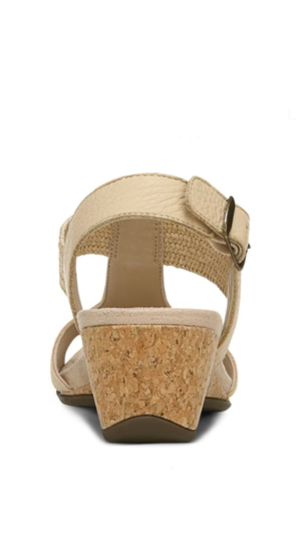 Vionic - Suede Cork Heel Sandal